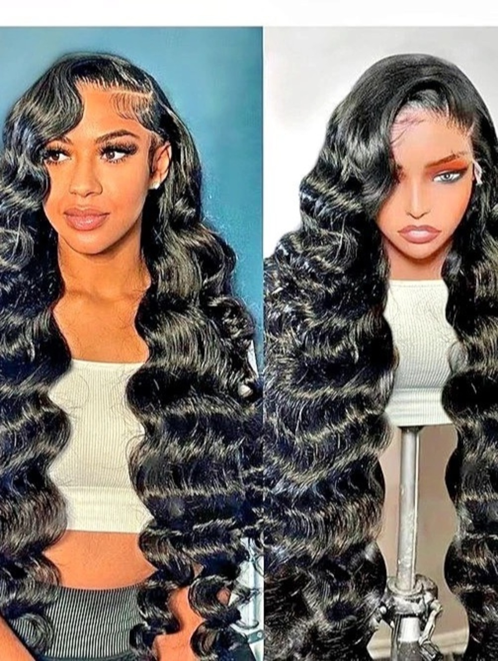 Long Black Wavy Wig NWT